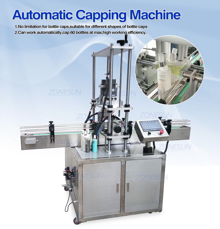 ZONESUN ZS-XG440A Full Automatic Bottle Capping Machine-ZONESUN TECHNOLOGY LIMITED ZONESUN ZS-XG440A Full Automatic Bottle Capping Machine-ZONESUN TECHNOLOGY LIMITED
