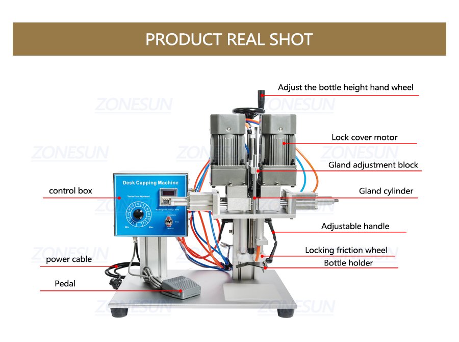 Desktop Bottle Capping Machine-ZONESUN TECHNOLOGY LIMITED Desktop Bottle Capping Machine-ZONESUN TECHNOLOGY LIMITED
