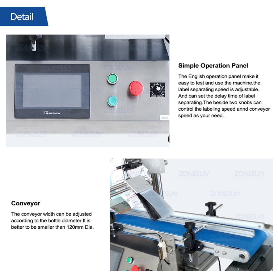 ZONESUN Automatic Flat Surface Labeling Machine-ZONESUN TECHNOLOGY LIMITED