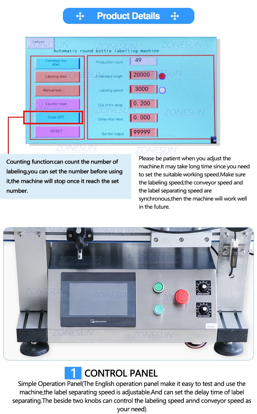 ZONESUN Automatic Round Bottle Labeling Machine-ZONESUN TECHNOLOGY LIMITED ZONESUN Automatic Round Bottle Labeling Machine-ZONESUN TECHNOLOGY LIMITED