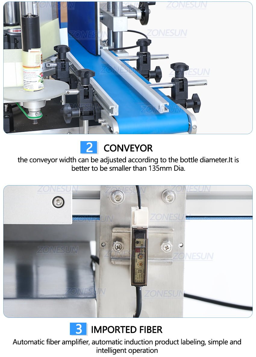 ZONESUN Automatic Round Bottle Labeling Machine-ZONESUN TECHNOLOGY LIMITED ZONESUN Automatic Round Bottle Labeling Machine-ZONESUN TECHNOLOGY LIMITED