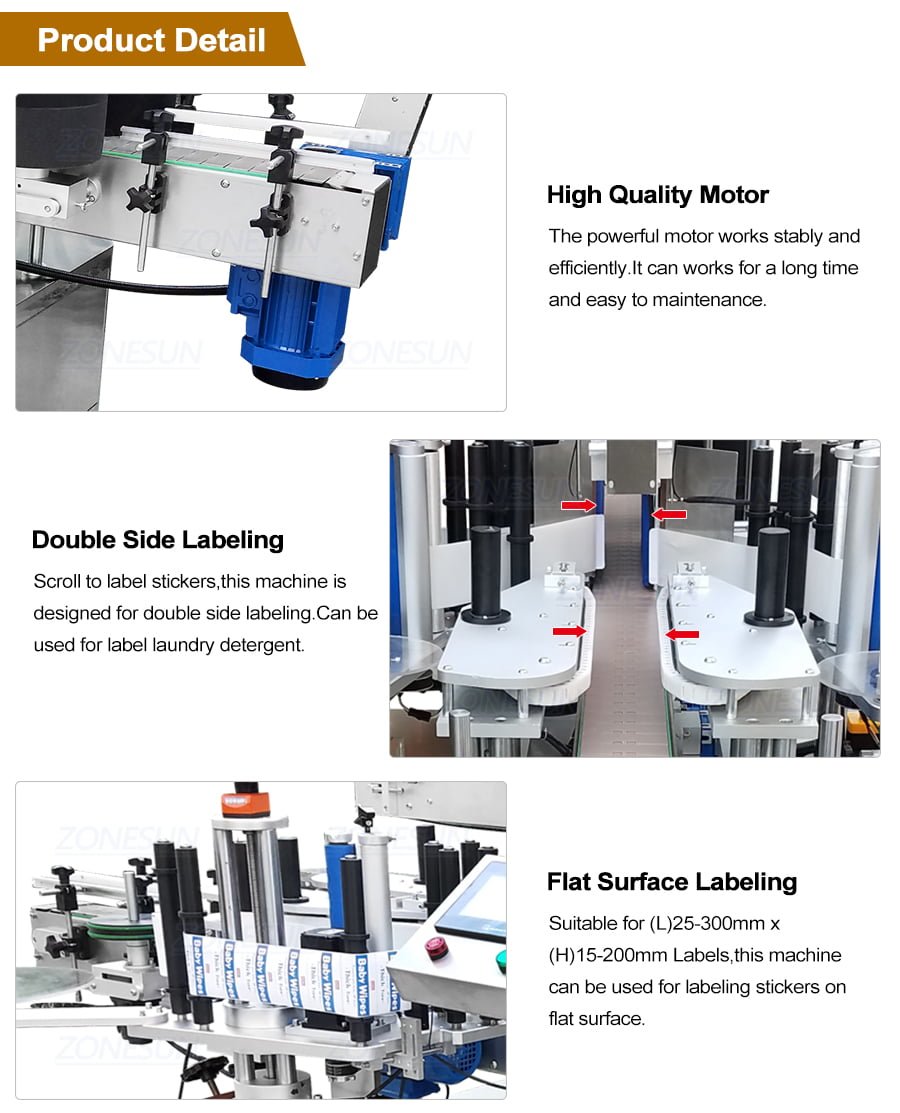 ZONESUN ZS-TB600 Full Automatic Flat Surface Labeling Machine-ZONESUN TECHNOLOGY LIMITED