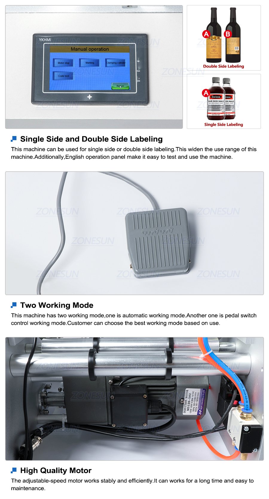 ZONESUN ZS-801 Automatic Round Bottle Labeling Machine-ZONESUN TECHNOLOGY LIMITED ZONESUN ZS-801 Automatic Round Bottle Labeling Machine-ZONESUN TECHNOLOGY LIMITED