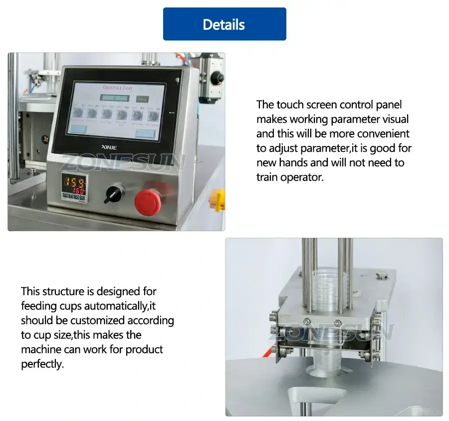 Yogurt Cup Filling Sealing Machine-ZONESUN TECHNOLOGY LIMITED Yogurt Cup Filling Sealing Machine-ZONESUN TECHNOLOGY LIMITED