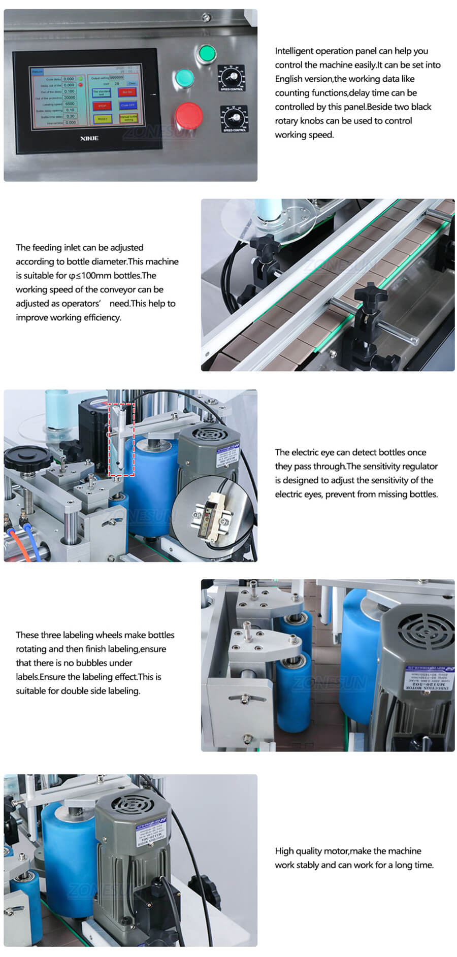 Desktop Round Bottle Labeling Machine-ZONESUN TECHNOLOGY LIMITED Desktop Round Bottle Labeling Machine-ZONESUN TECHNOLOGY LIMITED
