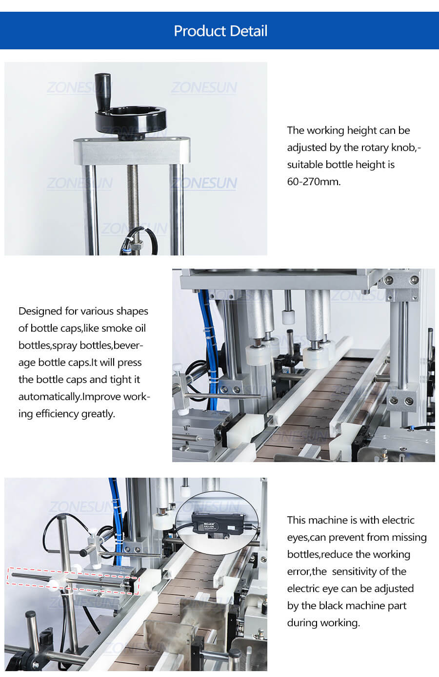 Desktop Bottle Capping Machine-ZONESUN TECHNOLOGY LIMITED Desktop Bottle Capping Machine-ZONESUN TECHNOLOGY LIMITED