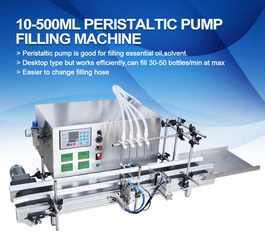 ZONESUN Peristaltic Pump Liquid Filling Machine For Water Drinks Milk-ZONESUN TECHNOLOGY LIMITED ZONESUN Peristaltic Pump Liquid Filling Machine For Water Drinks Milk-ZONESUN TECHNOLOGY LIMITED