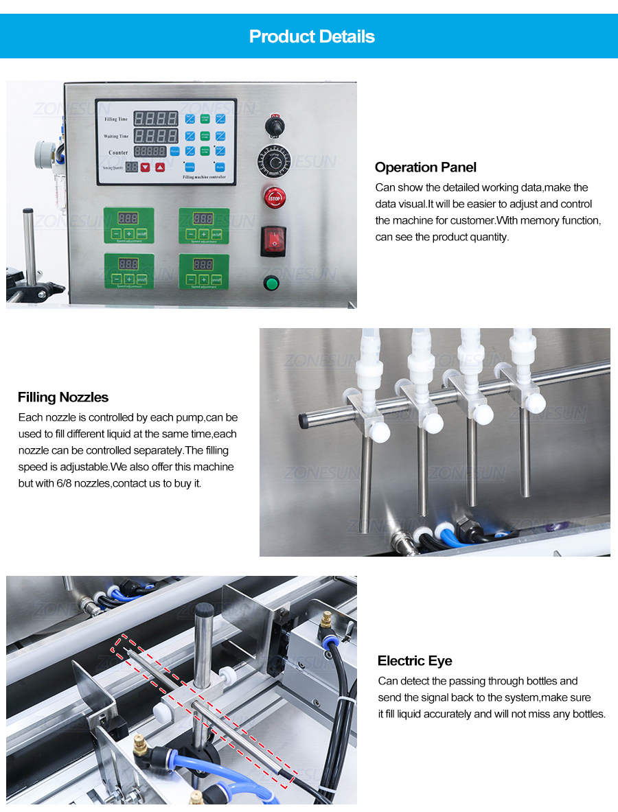 ZONESUN Peristaltic Pump Liquid Filling Machine For Water Drinks Milk-ZONESUN TECHNOLOGY LIMITED ZONESUN Peristaltic Pump Liquid Filling Machine For Water Drinks Milk-ZONESUN TECHNOLOGY LIMITED