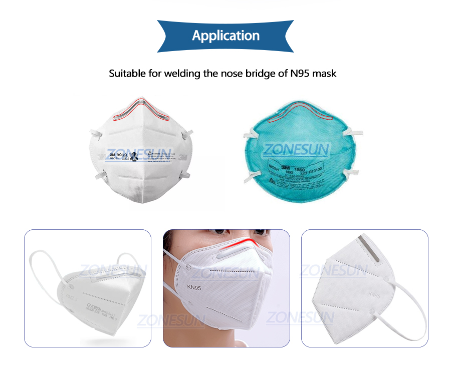 ZONESUN Nose Bridge Welding Making Machine For N95 Face Mask-ZONESUN TECHNOLOGY LIMITED ZONESUN Nose Bridge Welding Making Machine For N95 Face Mask-ZONESUN TECHNOLOGY LIMITED