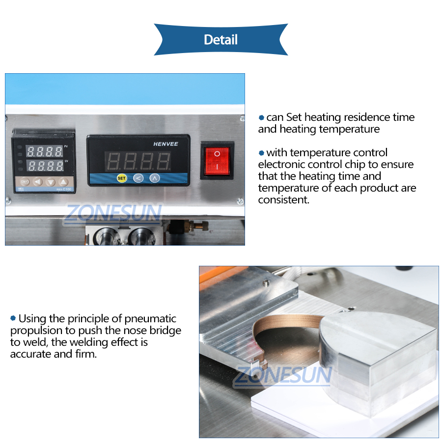 ZONESUN Nose Bridge Welding Making Machine For N95 Face Mask-ZONESUN TECHNOLOGY LIMITED ZONESUN Nose Bridge Welding Making Machine For N95 Face Mask-ZONESUN TECHNOLOGY LIMITED