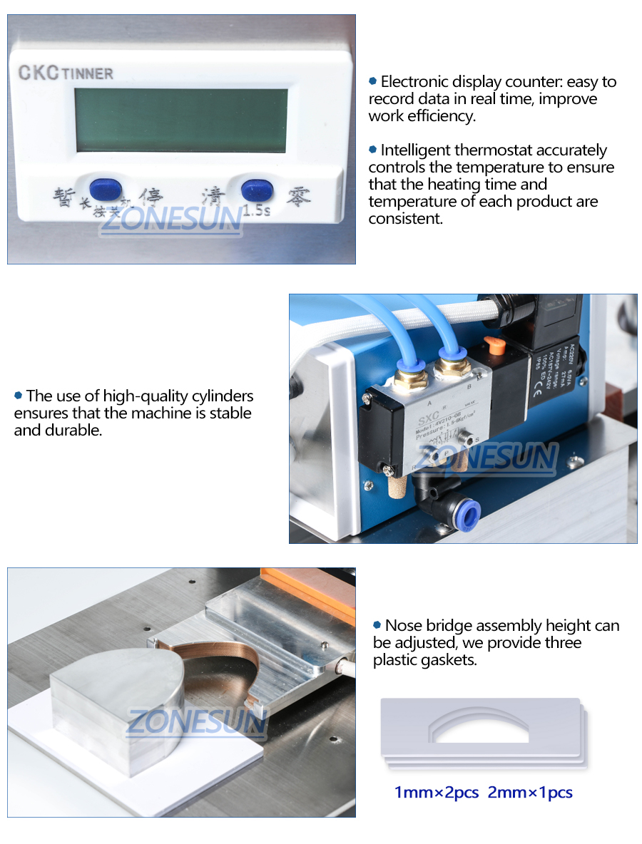 ZONESUN Nose Bridge Welding Making Machine For N95 Face Mask-ZONESUN TECHNOLOGY LIMITED ZONESUN Nose Bridge Welding Making Machine For N95 Face Mask-ZONESUN TECHNOLOGY LIMITED