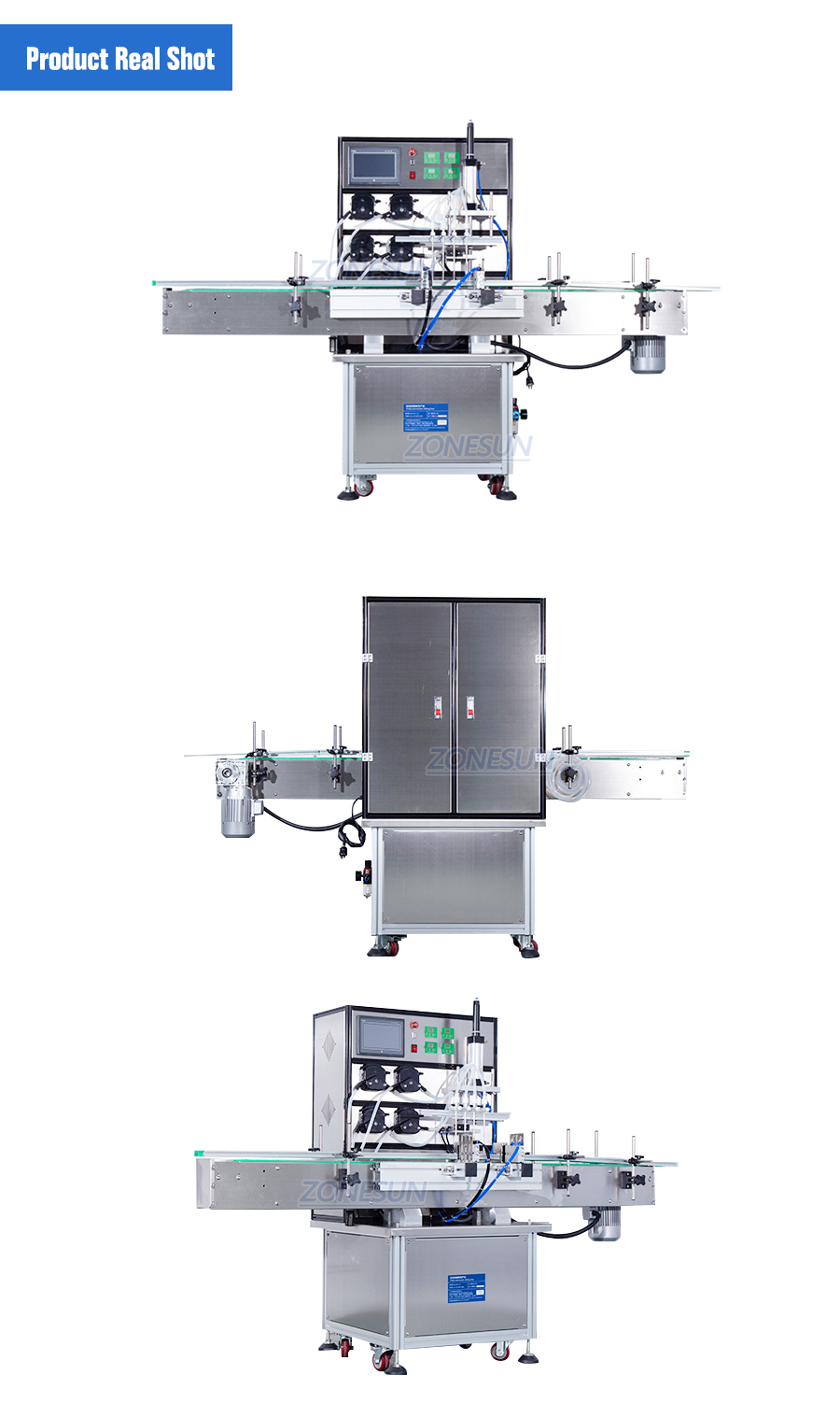 ZONESUN Automatic 4 Head Peristaltic Pump Filling Machine-ZONESUN TECHNOLOGY LIMITED ZONESUN Automatic 4 Head Peristaltic Pump Filling Machine-ZONESUN TECHNOLOGY LIMITED