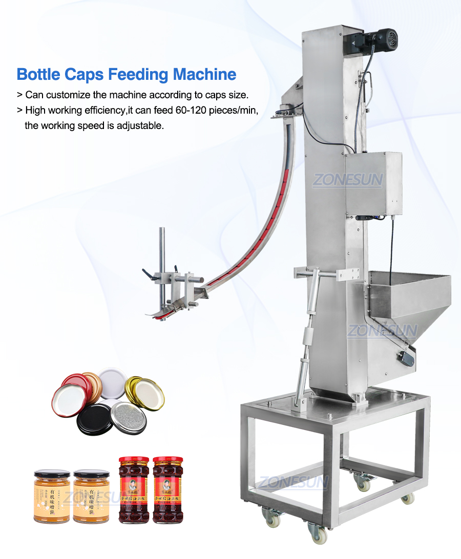 Bottle Cap Feeding Elevator Machine-ZONESUN TECHNOLOGY LIMITED Bottle Cap Feeding Elevator Machine-ZONESUN TECHNOLOGY LIMITED