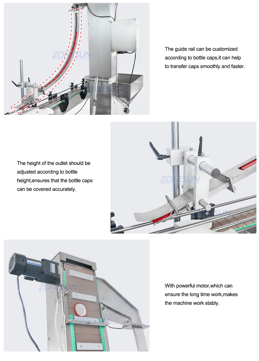 Bottle Cap Feeding Elevator Machine-ZONESUN TECHNOLOGY LIMITED Bottle Cap Feeding Elevator Machine-ZONESUN TECHNOLOGY LIMITED