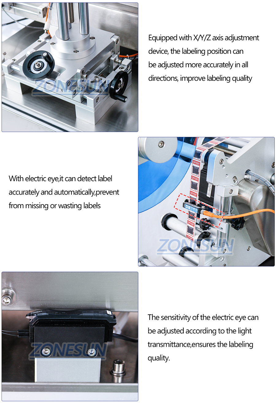 Double Head Flat Labeling Machine-ZONESUN TECHNOLOGY LIMITED Double Head Flat Labeling Machine-ZONESUN TECHNOLOGY LIMITED