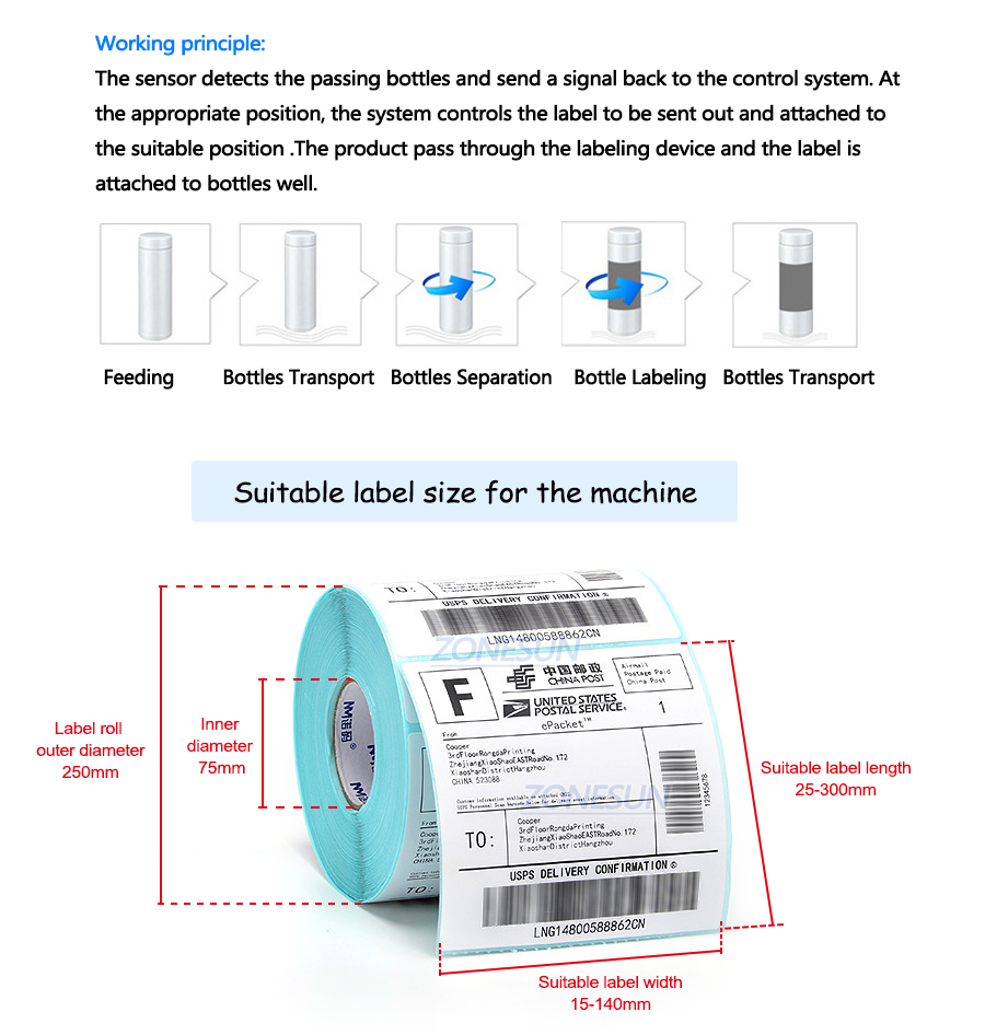 ZONESUN ZS-TB500A Automatic Round bottles Positioning And Labeling Machine-ZONESUN TECHNOLOGY LIMITED ZONESUN ZS-TB500A Automatic Round bottles Positioning And Labeling Machine-ZONESUN TECHNOLOGY LIMITED