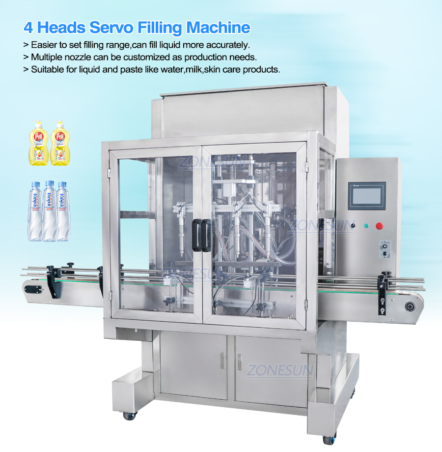 ZONESUN ZS-SV4G Automatic Paste Servo Filling Machine-ZONESUN TECHNOLOGY LIMITED ZONESUN ZS-SV4G Automatic Paste Servo Filling Machine-ZONESUN TECHNOLOGY LIMITED