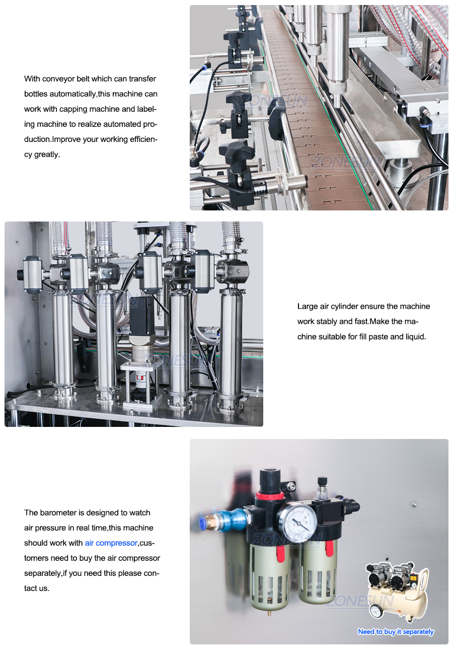 ZONESUN ZS-SV4G Automatic Paste Servo Filling Machine-ZONESUN TECHNOLOGY LIMITED ZONESUN ZS-SV4G Automatic Paste Servo Filling Machine-ZONESUN TECHNOLOGY LIMITED