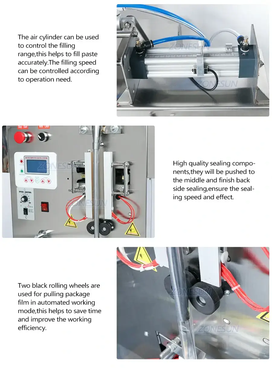 Honey Stick Filling Sealing Machine-ZONESUN TECHNOLOGY LIMITED Honey Stick Filling Sealing Machine-ZONESUN TECHNOLOGY LIMITED