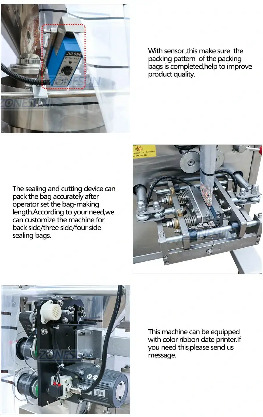 Granule Filling Sealing Machine-ZONESUN TECHNOLOGY LIMITED Granule Filling Sealing Machine-ZONESUN TECHNOLOGY LIMITED