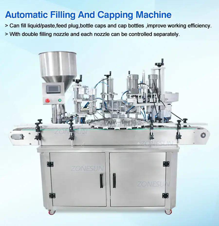 4 In1 Filling And Capping Machine-ZONESUN TECHNOLOGY LIMITED 4 In1 Filling And Capping Machine-ZONESUN TECHNOLOGY LIMITED