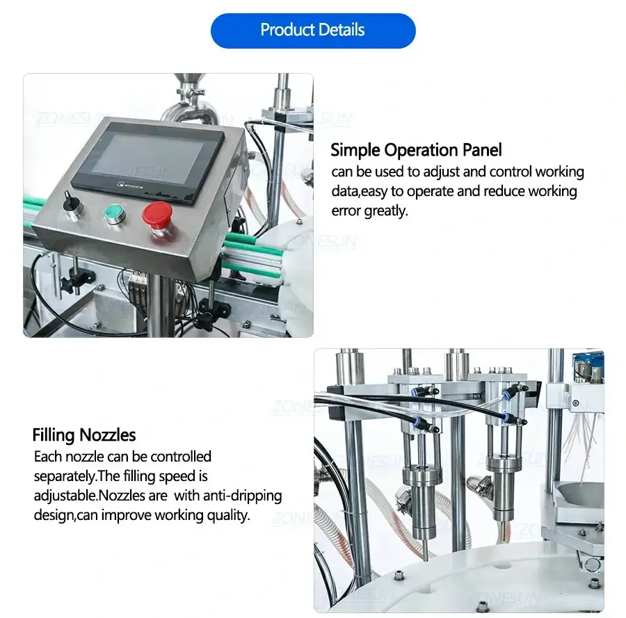 Full Automatic Filling Capping Machine-ZONESUN TECHNOLOGY LIMITED Full Automatic Filling Capping Machine-ZONESUN TECHNOLOGY LIMITED