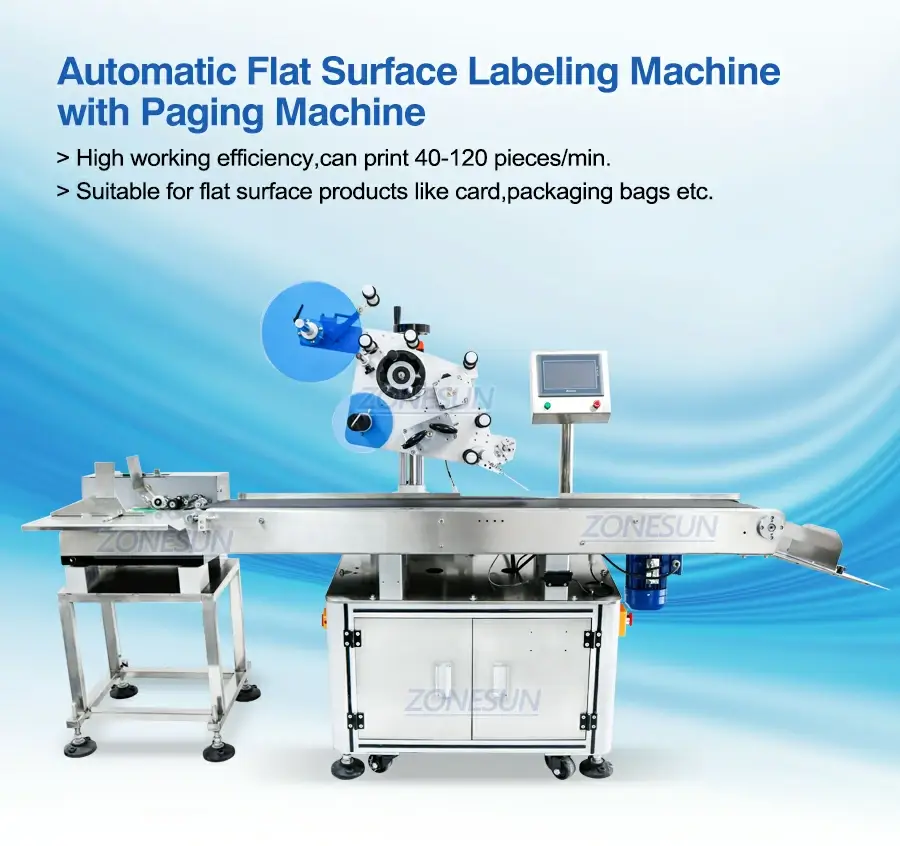 ZONESUN ZS-TB832 Automatic Flat Surface Labeling Machine with Paging Machine-ZONESUN TECHNOLOGY LIMITED ZONESUN ZS-TB832 Automatic Flat Surface Labeling Machine with Paging Machine-ZONESUN TECHNOLOGY LIMITED