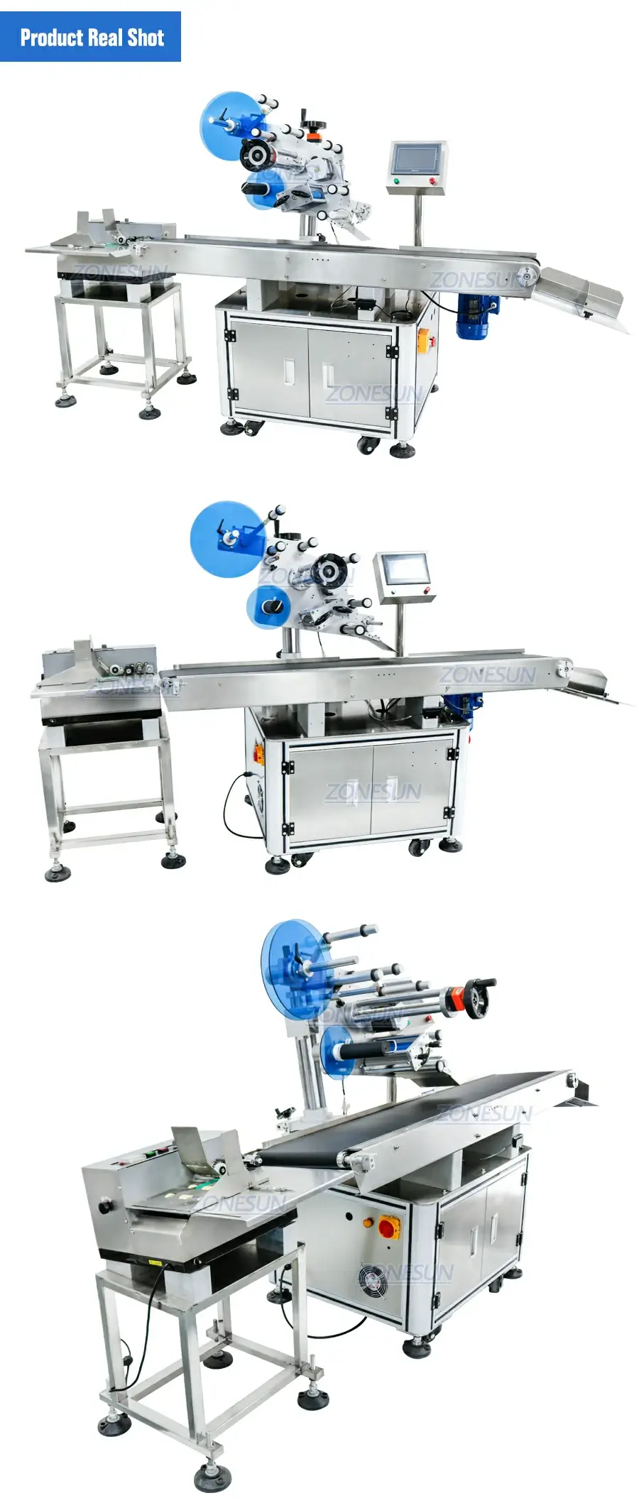 ZONESUN ZS-TB832 Automatic Flat Surface Labeling Machine with Paging Machine-ZONESUN TECHNOLOGY LIMITED ZONESUN ZS-TB832 Automatic Flat Surface Labeling Machine with Paging Machine-ZONESUN TECHNOLOGY LIMITED