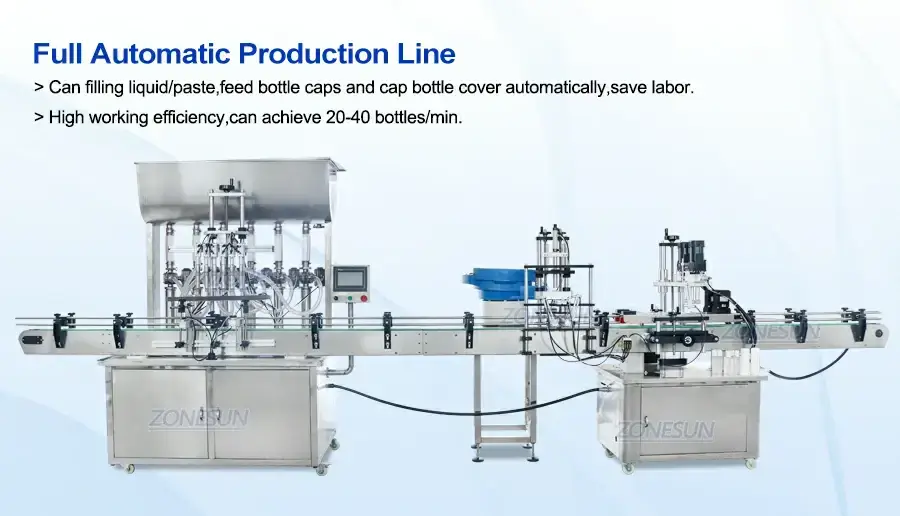 Automatic 6-head Filling And Capping Machine With Cap Vibratory Feeder-ZONESUN TECHNOLOGY LIMITED Automatic 6-head Filling And Capping Machine With Cap Vibratory Feeder-ZONESUN TECHNOLOGY LIMITED
