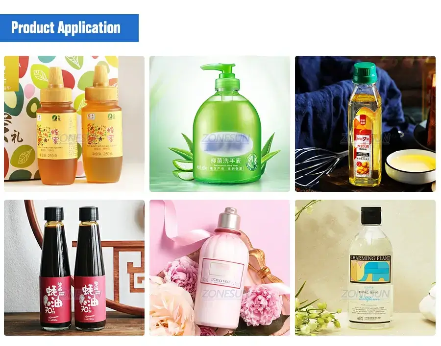 Automatic 6-head Filling And Capping Machine With Cap Vibratory Feeder-ZONESUN TECHNOLOGY LIMITED Automatic 6-head Filling And Capping Machine With Cap Vibratory Feeder-ZONESUN TECHNOLOGY LIMITED