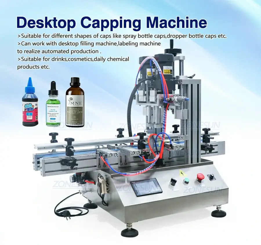 Automatic Round Bottle Capping Machine-ZONESUN TECHNOLOGY LIMITED Automatic Round Bottle Capping Machine-ZONESUN TECHNOLOGY LIMITED
