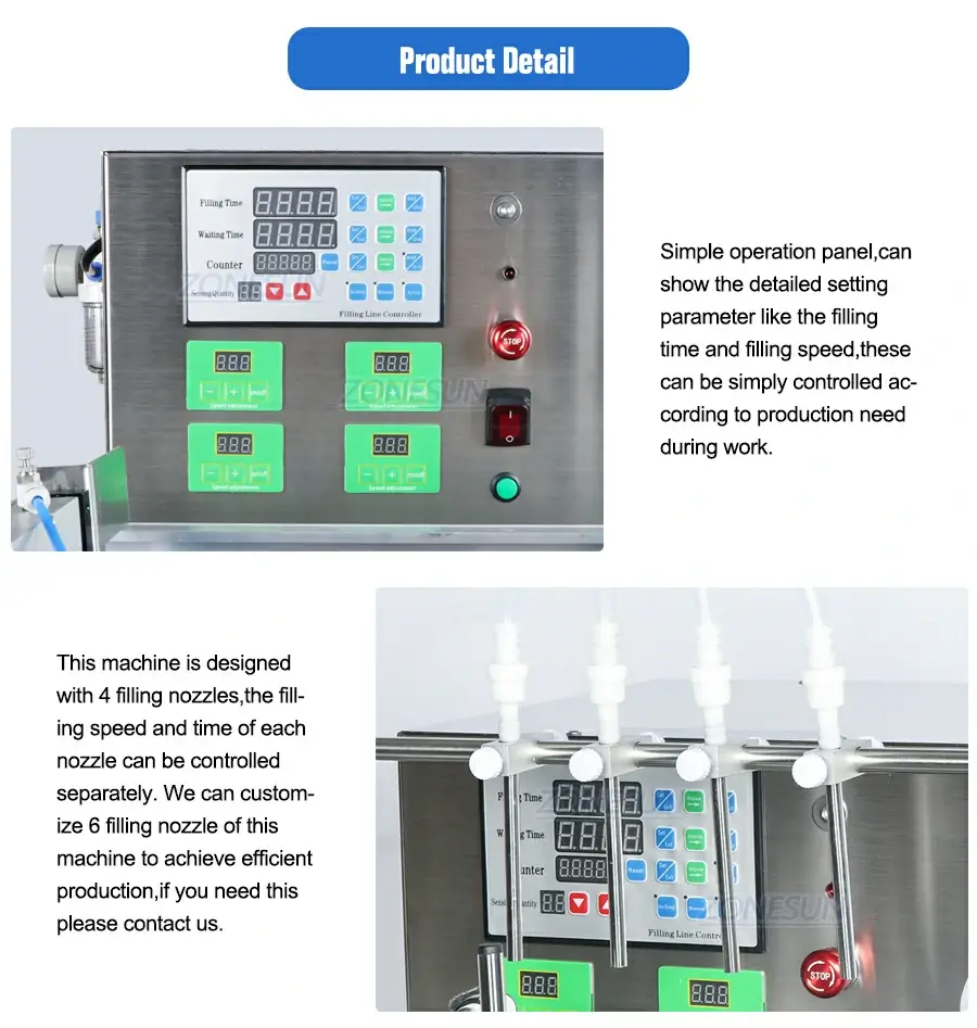 Diaphragm Pump Liquid Filling Machine With Chain Conveyor Belt-ZONESUN TECHNOLOGY LIMITED Diaphragm Pump Liquid Filling Machine With Chain Conveyor Belt-ZONESUN TECHNOLOGY LIMITED