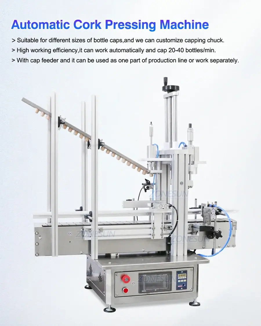 Automatic Cork Capping Crimping Pressing Machine-ZONESUN TECHNOLOGY LIMITED Automatic Cork Capping Crimping Pressing Machine-ZONESUN TECHNOLOGY LIMITED