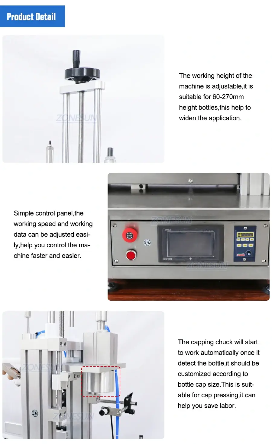 Automatic Cork Capping Crimping Pressing Machine-ZONESUN TECHNOLOGY LIMITED Automatic Cork Capping Crimping Pressing Machine-ZONESUN TECHNOLOGY LIMITED