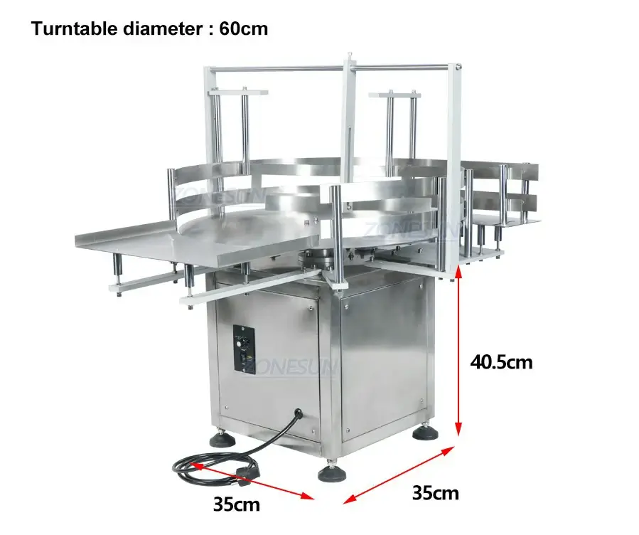 Small Round Bottle Turntable Machine-ZONESUN TECHNOLOGY LIMITED Small Round Bottle Turntable Machine-ZONESUN TECHNOLOGY LIMITED