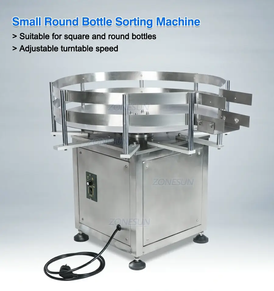 Small Round Bottle Turntable Machine-ZONESUN TECHNOLOGY LIMITED Small Round Bottle Turntable Machine-ZONESUN TECHNOLOGY LIMITED
