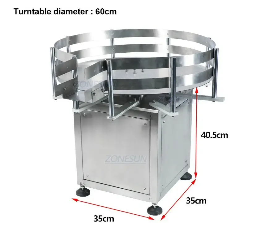 Small Round Bottle Turntable Machine-ZONESUN TECHNOLOGY LIMITED Small Round Bottle Turntable Machine-ZONESUN TECHNOLOGY LIMITED