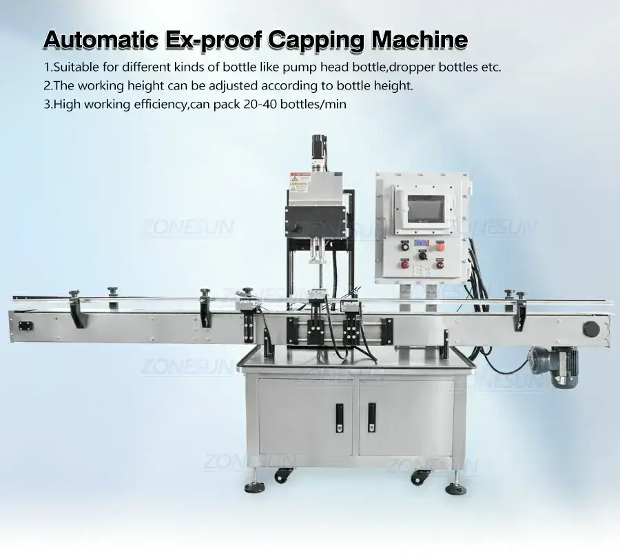 Automatic Explosion-proof Capping Machine-ZONESUN TECHNOLOGY LIMITED Automatic Explosion-proof Capping Machine-ZONESUN TECHNOLOGY LIMITED