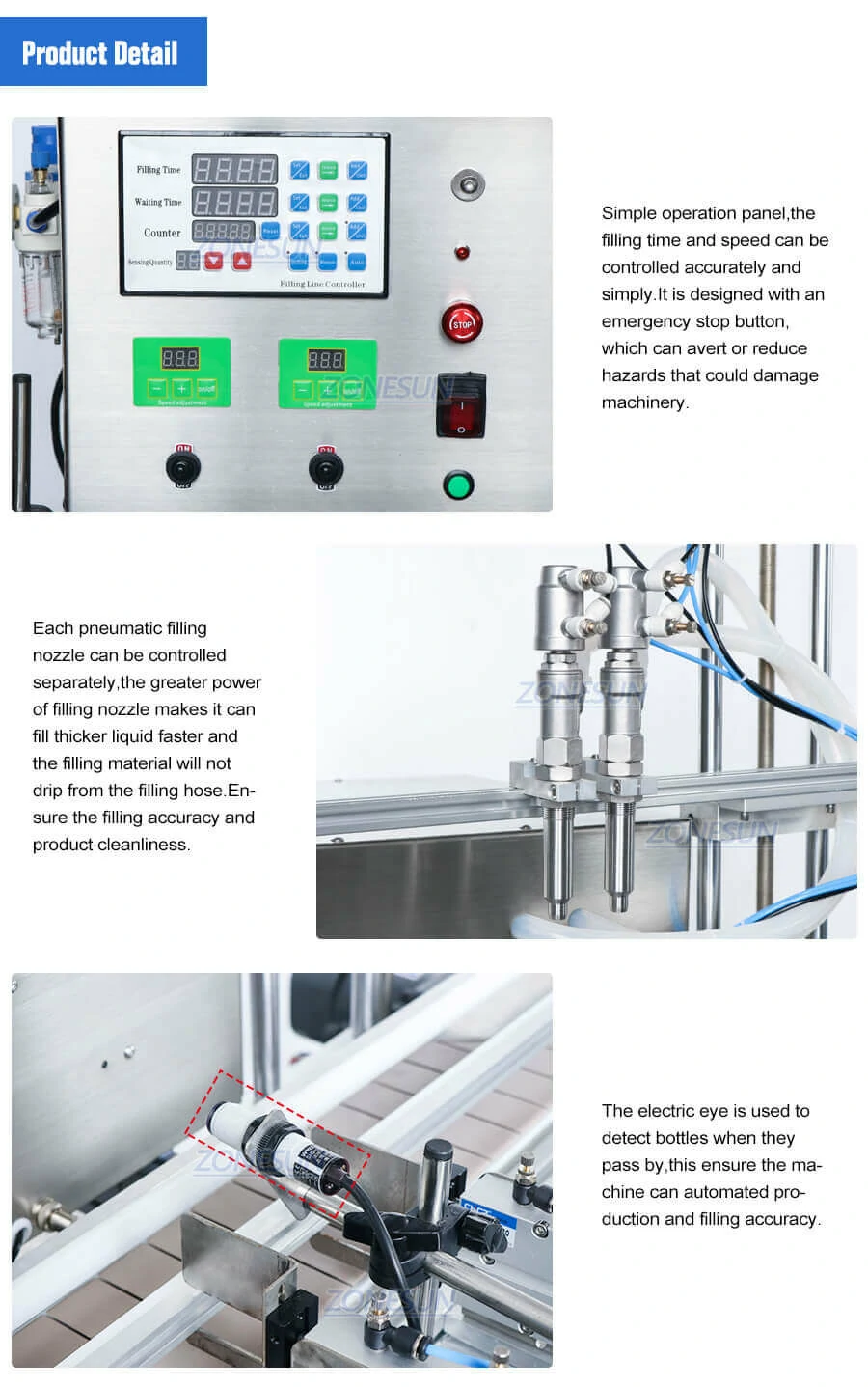 20L Diaphragm Pump Filling Machine-ZONESUN TECHNOLOGY LIMITED 20L Diaphragm Pump Filling Machine-ZONESUN TECHNOLOGY LIMITED