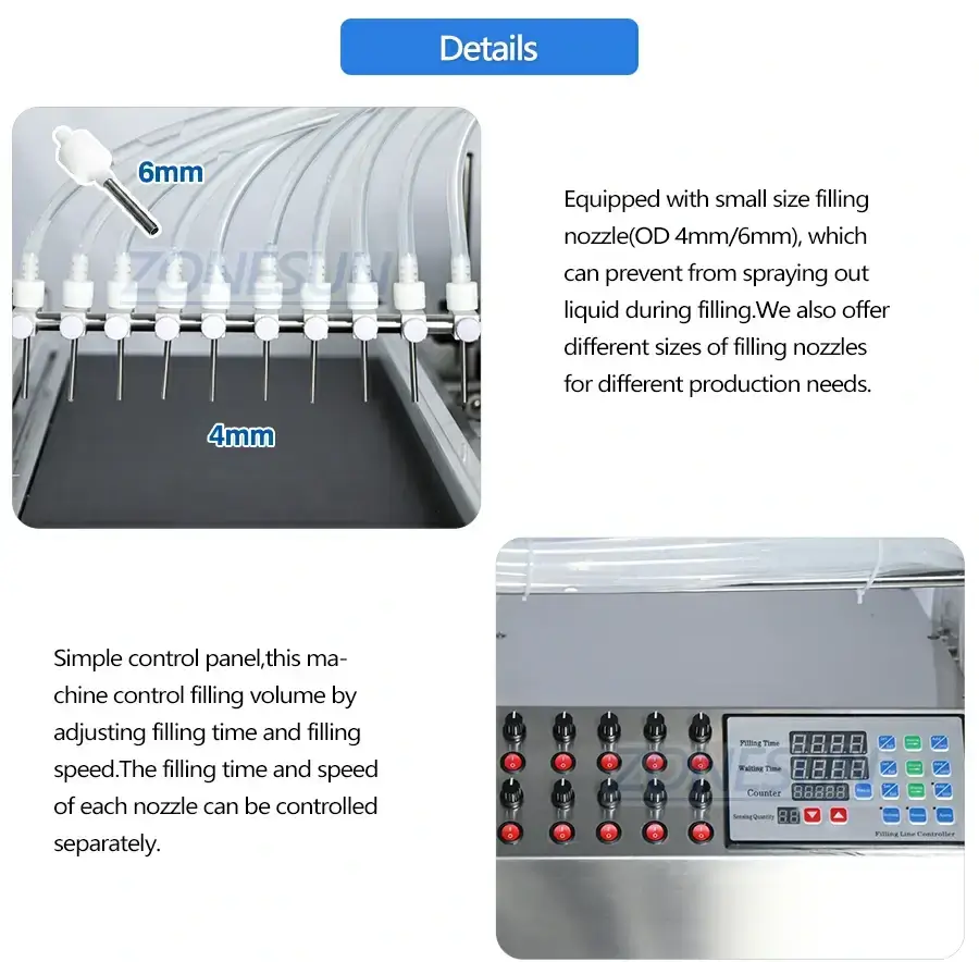 10 Head Vaccine Bottle Filling Machine-ZONESUN TECHNOLOGY LIMITED 10 Head Vaccine Bottle Filling Machine-ZONESUN TECHNOLOGY LIMITED