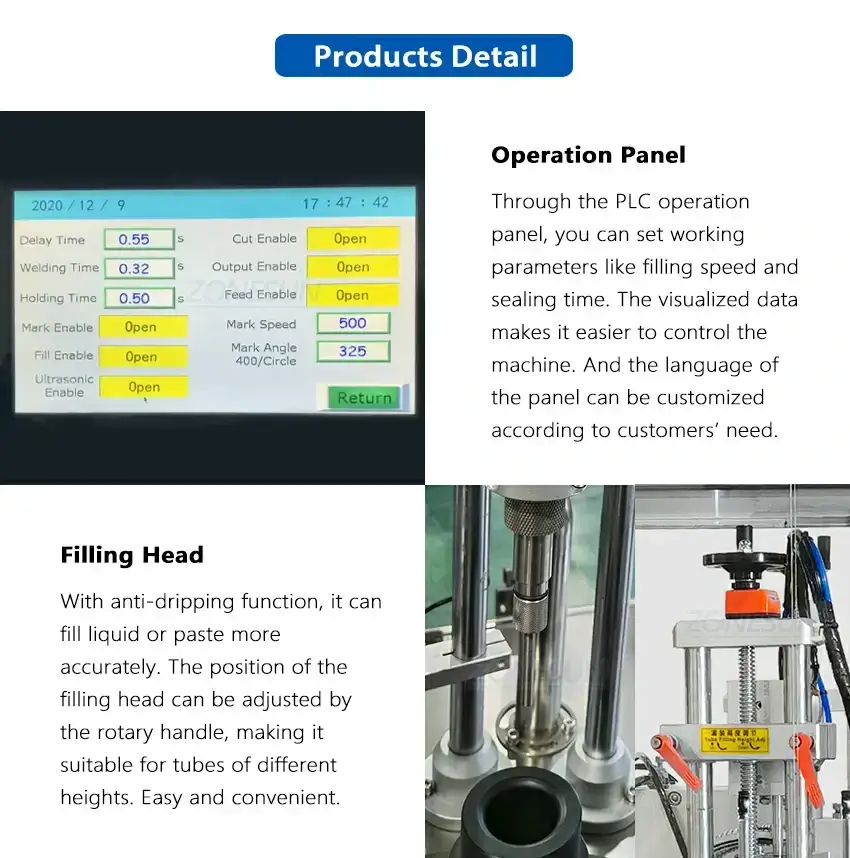 Ointment Tube Filling And Sealing Machine-ZONESUN TECHNOLOGY LIMITED Ointment Tube Filling And Sealing Machine-ZONESUN TECHNOLOGY LIMITED