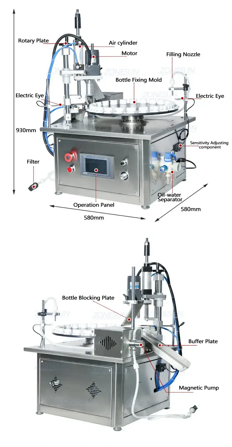 Desktop Filling And Capping Machine-ZONESUN TECHNOLOGY LIMITED Desktop Filling And Capping Machine-ZONESUN TECHNOLOGY LIMITED
