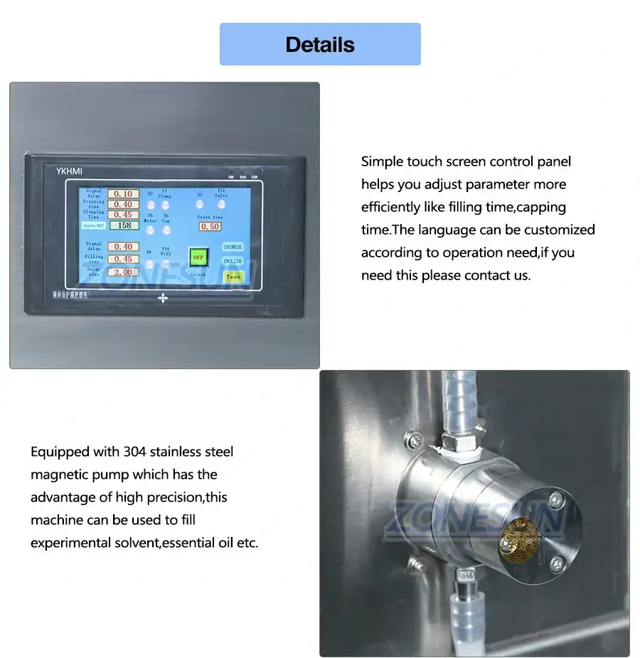 Desktop Filling And Capping Machine-ZONESUN TECHNOLOGY LIMITED Desktop Filling And Capping Machine-ZONESUN TECHNOLOGY LIMITED