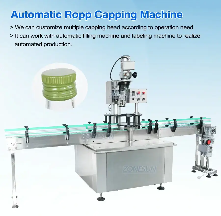 Automatic ROPP Capping Machine-ZONESUN TECHNOLOGY LIMITED Automatic ROPP Capping Machine-ZONESUN TECHNOLOGY LIMITED
