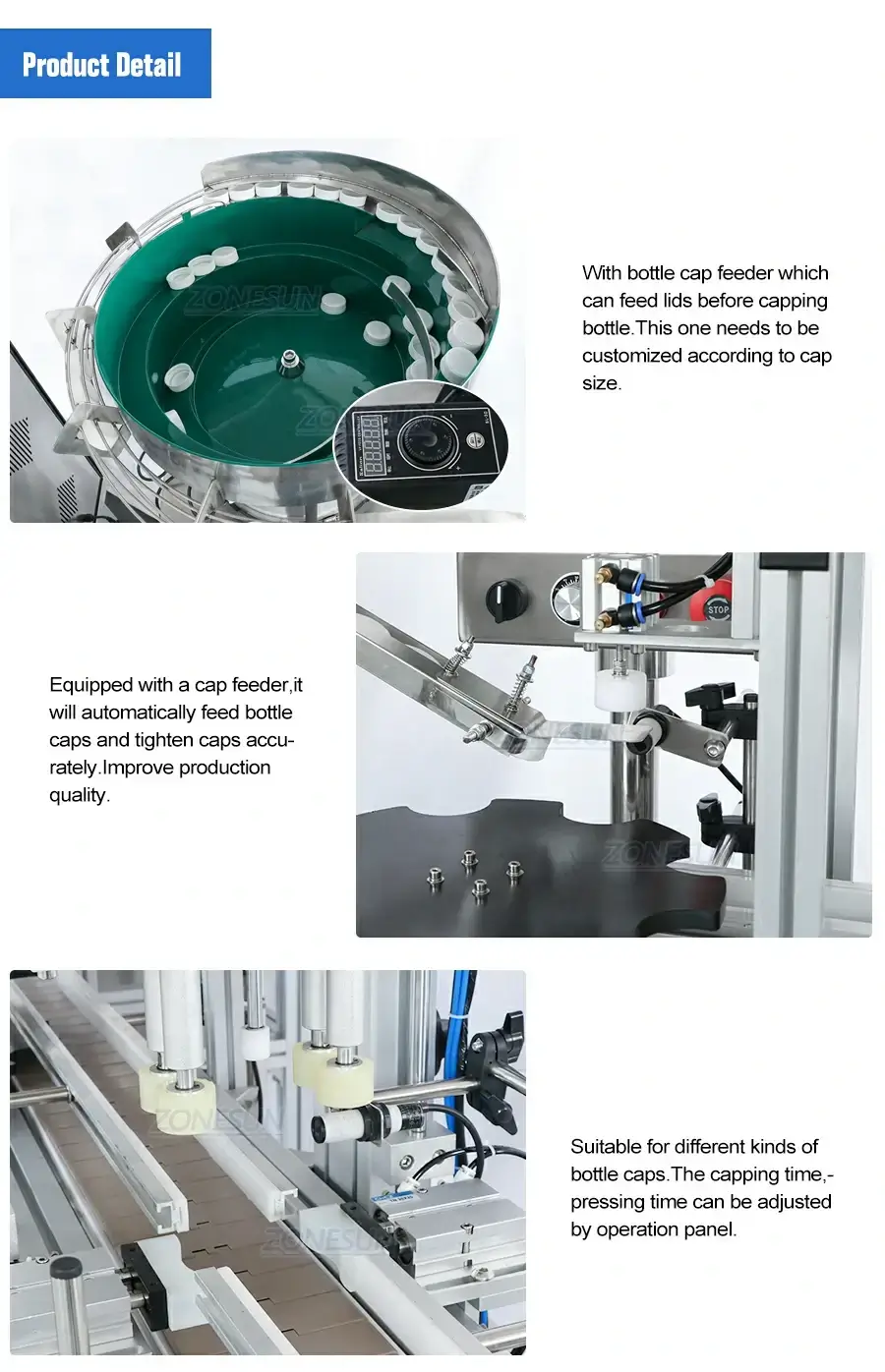 Full Automatic Capping Machine-ZONESUN TECHNOLOGY LIMITED Full Automatic Capping Machine-ZONESUN TECHNOLOGY LIMITED