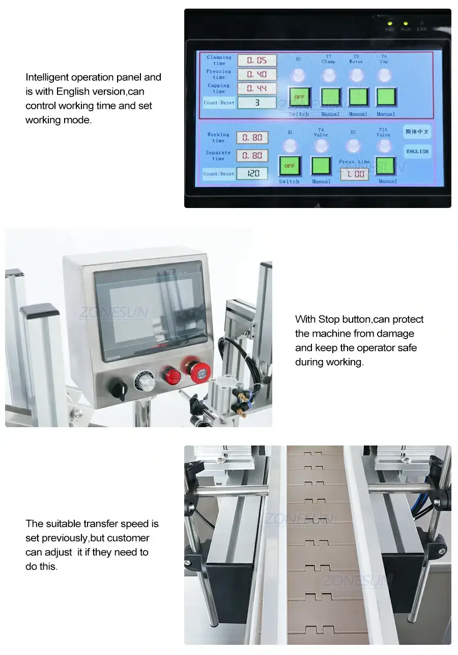 Full Automatic Capping Machine-ZONESUN TECHNOLOGY LIMITED Full Automatic Capping Machine-ZONESUN TECHNOLOGY LIMITED