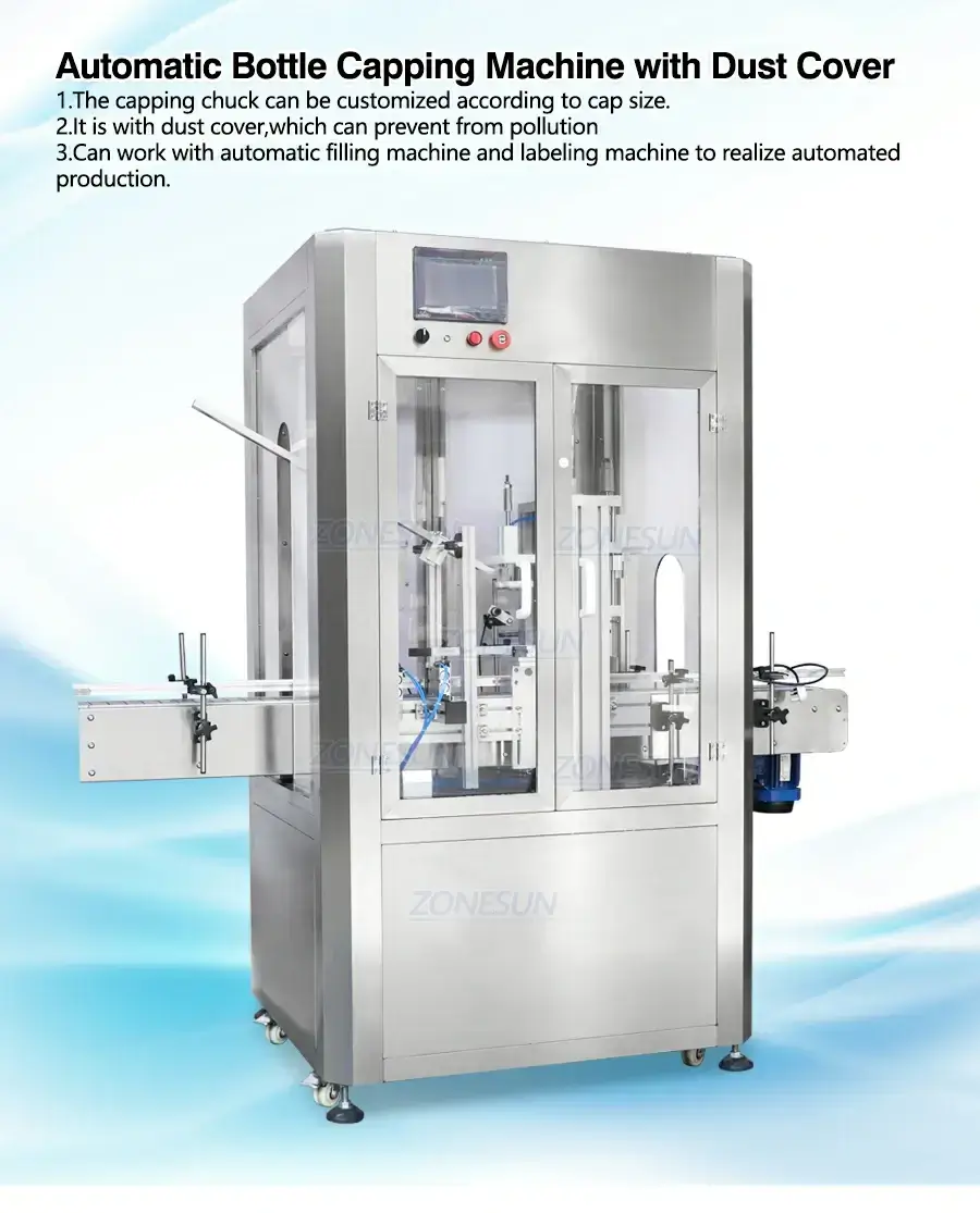 Automatic Capping Machine With Dust Cover-ZONESUN TECHNOLOGY LIMITED Automatic Capping Machine With Dust Cover-ZONESUN TECHNOLOGY LIMITED