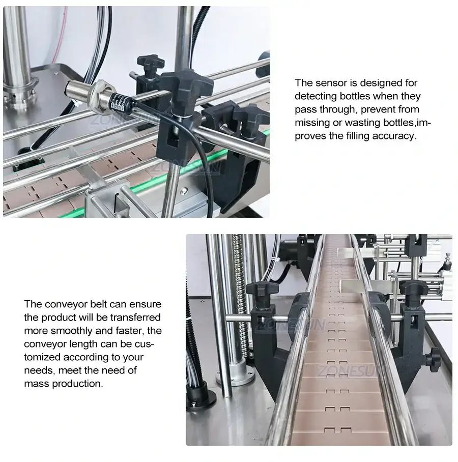 4 Diving Nozzles Liquid Filling Machine-ZONESUN TECHNOLOGY LIMITED 4 Diving Nozzles Liquid Filling Machine-ZONESUN TECHNOLOGY LIMITED