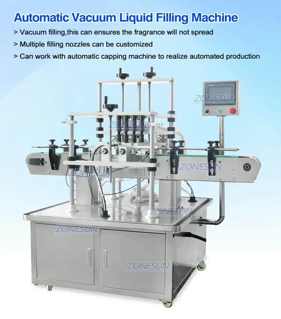 Vacuum Perfume Filling Machine-ZONESUN TECHNOLOGY LIMITED Vacuum Perfume Filling Machine-ZONESUN TECHNOLOGY LIMITED