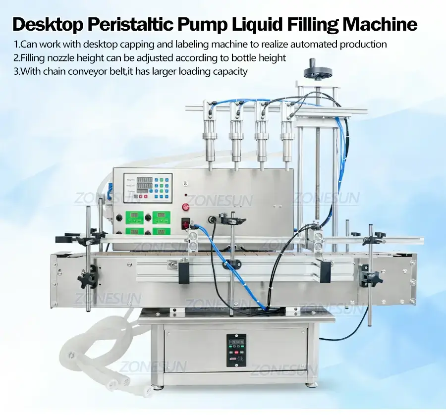 Desktop Peristaltic Pump Filling Machine-ZONESUN TECHNOLOGY LIMITED Desktop Peristaltic Pump Filling Machine-ZONESUN TECHNOLOGY LIMITED